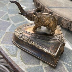 Vintage Brass Elephant Figurine